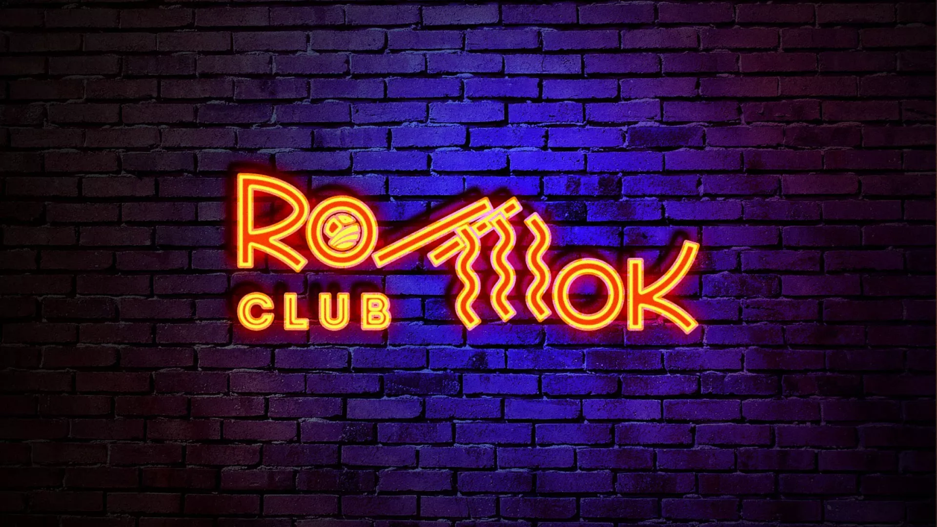 Разработка интерьерной вывески суши-бара «Roll Wok Club» в Лабытнанги
